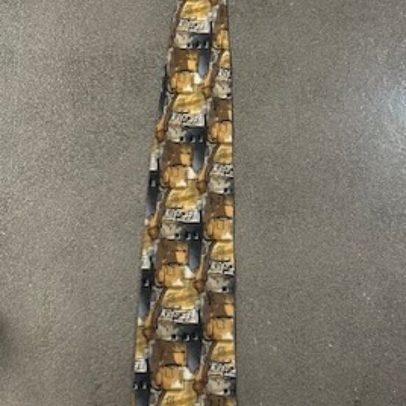 J GARCIA 100% Silk Tie Musical Notes Made in Mexico - Picture 4 of 5